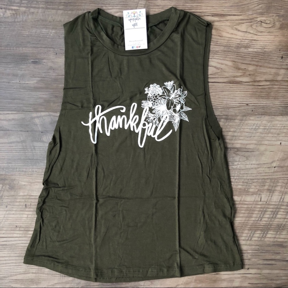 Thankful graphic tank